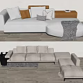 Modern Multiplayer Sofa 3d model