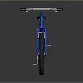 Blue Extreme Mountain Bike with Black Seat Large Wheels and Sturdy Frame