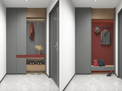 Modern Shoe Cabinet Entrance Shoe Cabinet 3d model