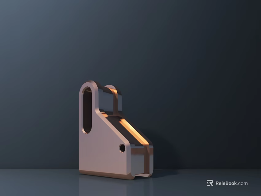 Modern Metallic Decorative Light With Unique Geometric Design And Warm Glow 3d model 
