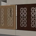 New Chinese Hollow Window Hollow Pattern Window Combination 3d model