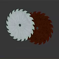 Hardware Tools Saw Blades in Silver and Red Colors for Cutting Applications