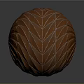 Decorative Orange Sphere With Intricate Leaf Shaped Geometric Surface Patterns 3d model