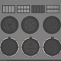 Various Types Of Sewer Drain Covers And Grates With Round Square Designs
