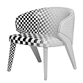 Modern Leisure Accent Chair With Beige Fabric Upholstery Curved Arms And Wooden Legs
