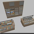 Modern Wooden Display Shelves With Multi Tiered Design For Retail Product Organization