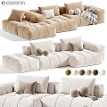 Plush Modular Sofa Designs With Color Options Pillows And Soft Cushions