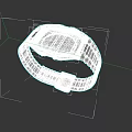 Digital Watch With Silver Metal Strap And Square Dial Digital