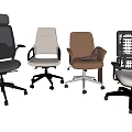 Various Designs Office Chairs With High Back Mid Back Mesh And Leather Options For Workspace