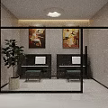 School Music Corridor With Piano Guitars Music Sheets And Modern Lighting Design