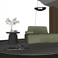 Modern single sofa 3d model