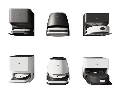 Modern Stylish Daily Appliances With Various Designs And Black White Color Options 3d model