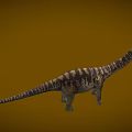 Mamen Creek Dinosaur Herbivorous Dinosaur Emei Dinosaur Cretaceous Jurassic Long Neck Dragon Low Face Number Low Model Simple Model Game Movie and TV Level Super Realistic 3d model
