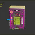 TNOZ Digital Monitoring Device With Control Panel Display Screen Buttons And Adjustment Knob