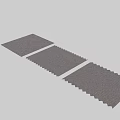 Modern Gray Wooden Floor Components With Herringbone Pattern And Black Divider Lines