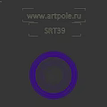 Geometric Circular Component With Multiple Layered Rings And Black Center Structure