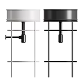 Modern Different Styles Black And White Washbasin Designs With Metal Frame Stands