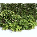 Modern Shrubs Shrubs Green Planting Shrubs Plants Pile Landscape Trees 3d model