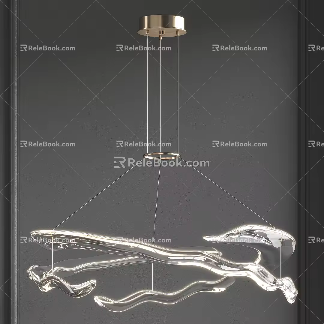 Modern chandelier 3d model