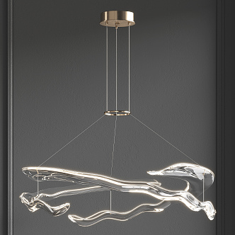 Modern chandelier 3d model