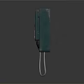 Vintage Green Wall Mounted Rotary Dial Telephone With Coin Slot Communication Digital Device