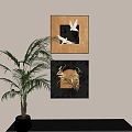 Antique Hanging Picture Combination 3d model