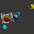 SpongeBob SquarePants Patrick Star Squidward And Mr Krabs 3D Interactive Group Scene
