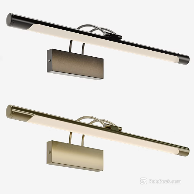 Modern Wall Lights With Sleek Rectangular Base And Warm Illumination 3d model