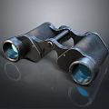 Vintage Binoculars With Classic Metal Design For Commercial Surveillance Equipment Use