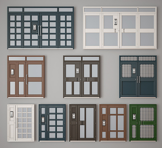 Modern Gate Unit Door 3d model