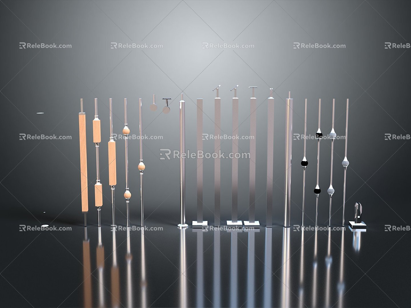 Cold weapons Sword Sword Sword Sword Axe Hook Fork Spear Trident Melee Weapon Military 3d model