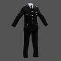 Fire Brigade Uniform Clothing Uniform Police Uniform Fire Fighting Uniform Team Clothing Fire Brigade Clothing Pants Tie 3d model