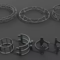 Industrial Equipment Metal Rings And Support Frames With Various Sizes And Different Designs