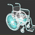 Modern Wheelchair 3d model