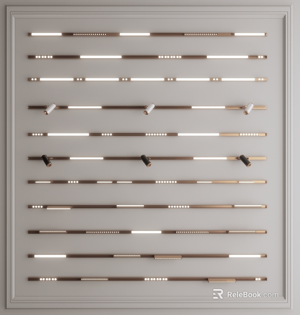 Various Modern Downlights and Spotlights Styles for Home Lighting 3d model 