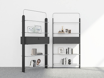 Bookshelf Storage Rack Decorative Rack Bookshelf Storage Cabinet Rack Bookshelf Cabinet Rack 3d model