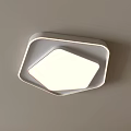 Modern Geometric Ceiling Light With Bright Illumination And Sleek Frame Design 3d model