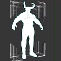 Horned Muscular Demon Character 3D Model For Game And Movie Design