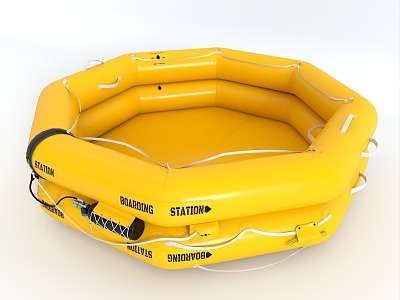 Polygon Life Raft Emergency Life Raft Inflatable Life Raft Children Inflatable Pool Inflatable Kayak Boat Inflatable Life Raft Inflatable Floating Boat 3d model