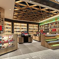 Afternoons Mall Bookstore Interior With Shelves Books And Service Counter