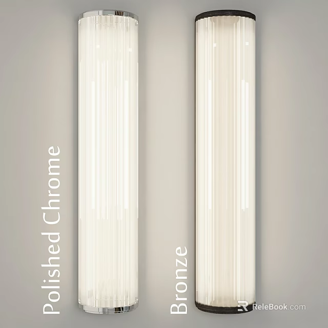 Modern Style Chrome And Bronze Finished Wall Lamps With Sleek Design 3d model 