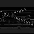 DIY Development POI Modern Installation Display With Film Strips And Black Silver Background