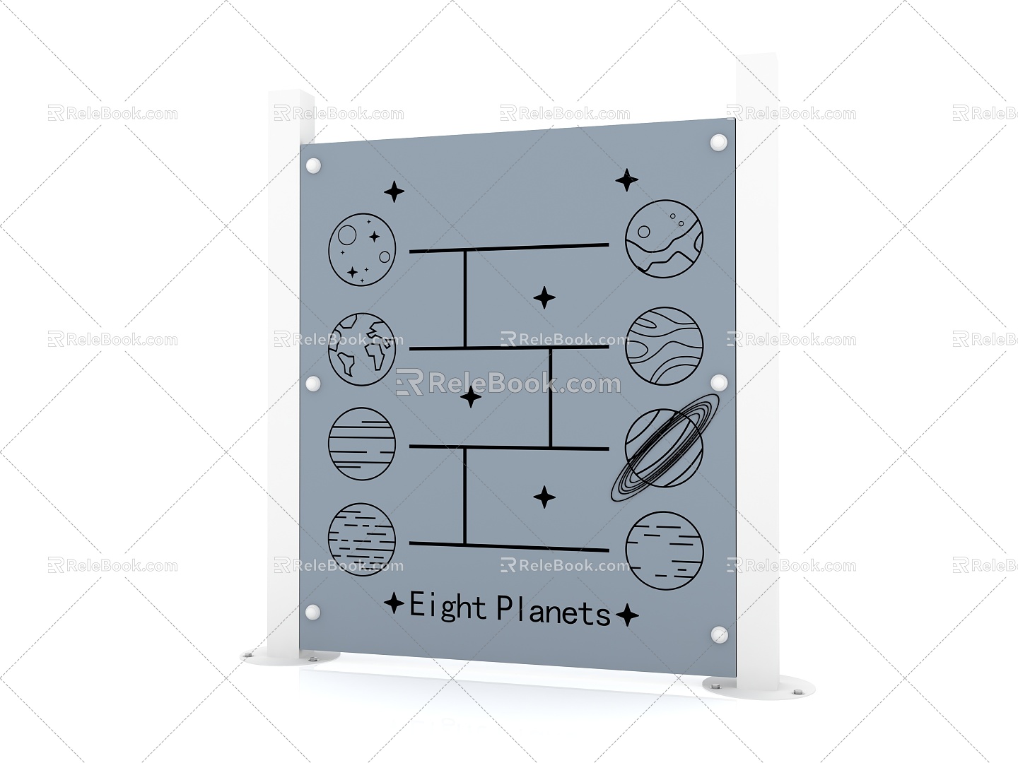 Children's Puzzle Door Board Children's Door Plate Outdoor Door Plate Venue Door Plate Children's Door Plate Door Plate Slider Door Plate 3d model