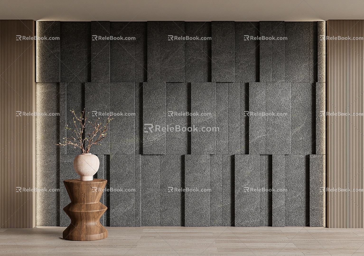 rubble stone background wall stone wall stone wall 3d model