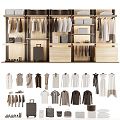 Loft Wardrobe Cabinet Wardrobe Storage Cabinet Large Wardrobe Hanger Clothes Home Furniture Bedroom 3d model