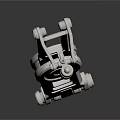 White Industrial Robotic Arm Equipment With Mechanical Rotating Components