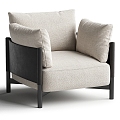 Modern single sofa 3d model