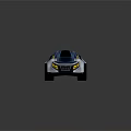 Futuristic Concept Car With Sleek Design Dark Roof Silver Body And Unique Wheels