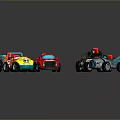 Colorful Toy Cars Collection With Racing Truck Off Road And Sports Vehicle Designs