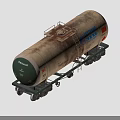 Industrial Railway Tanker Car For Shipping Transportation With Metal Body And Wheels